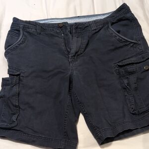 Crew Clothing Company Dark Blue Cargo Shorts (34)